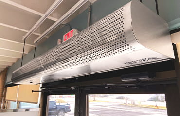 Articles | Powered Aire introduces the EVE (Elite Vestibule Exception) Air Curtain